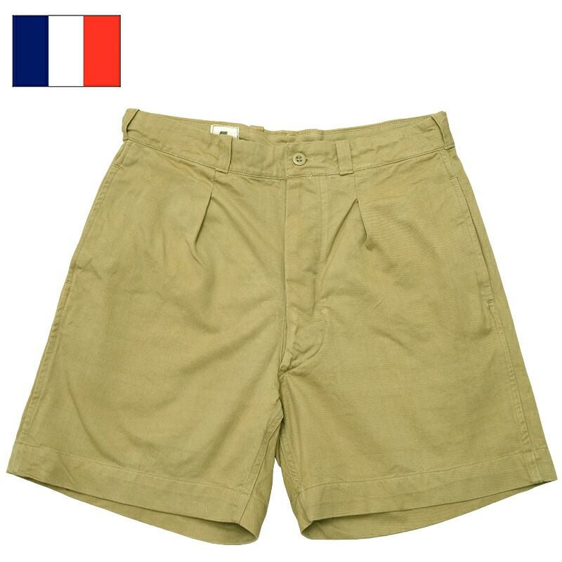 フランス軍 フレンチカーキショーツ M-52ショートパンツ USEDM52