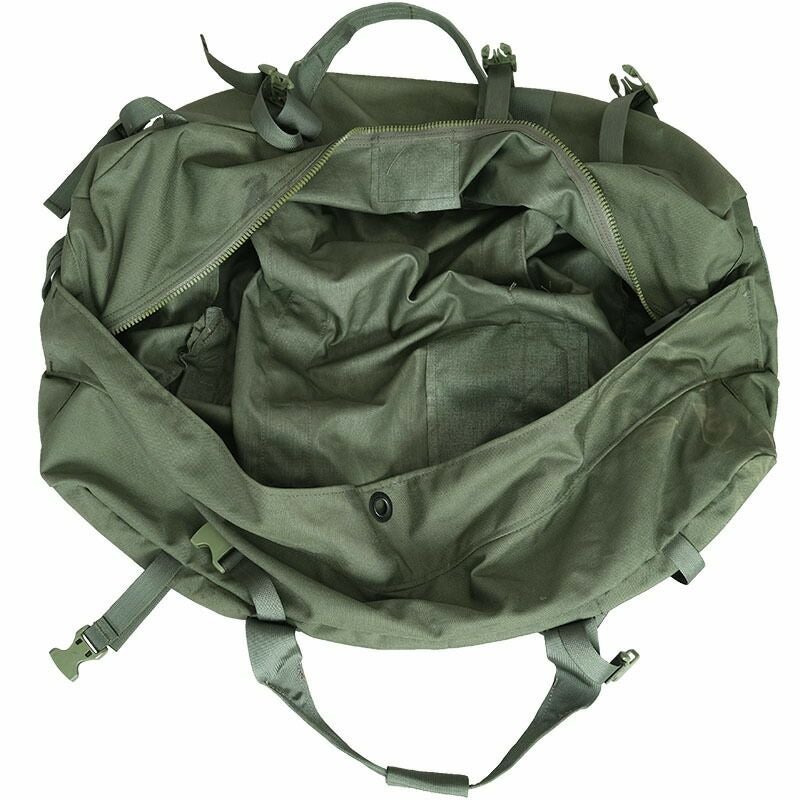 米軍 コーデュラナイロン ダッフルバッグ オリーブ 新タイプ USED