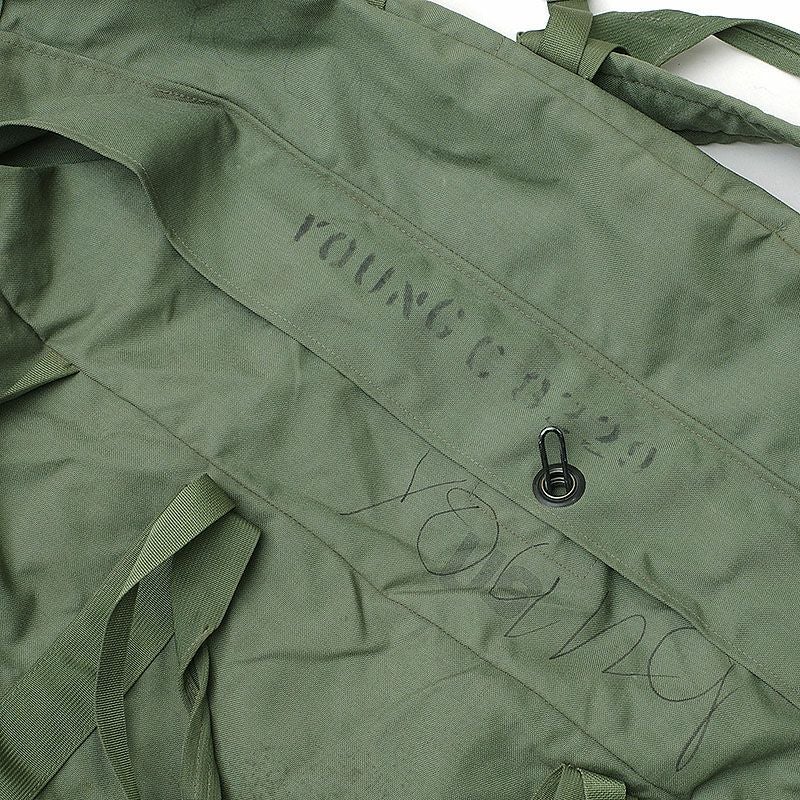 米軍 コーデュラナイロン ダッフルバッグ オリーブ 新タイプ USED
