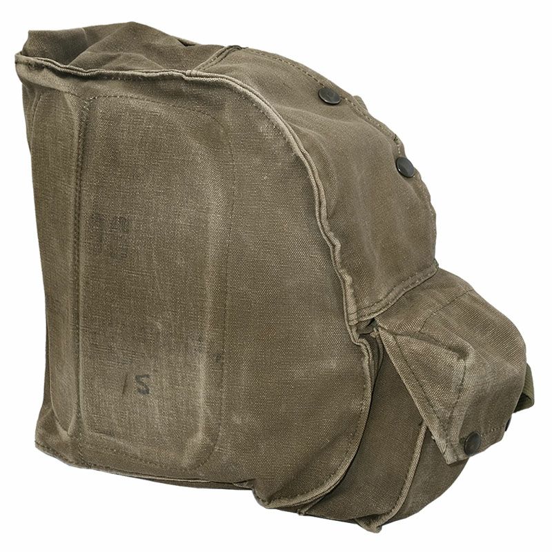 アメリカ軍 ガスマスク&専用ショルダーバッグ 米軍放出品 米軍放出品 ガスマスクバッグ M17ガスマスク用 [ 可 ] military ガス