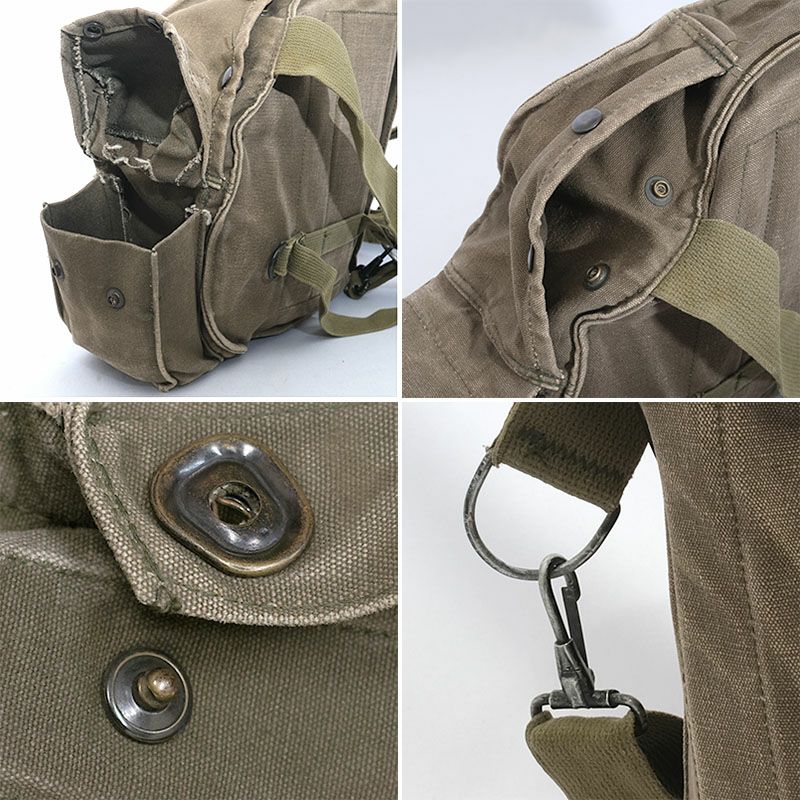 米軍　USNガスマスク&バック&曇り止め用缶計3個セット US(米軍) NAM戦 M9A1ガスマスクセット/封入缶開封品/吸気缶ポジション