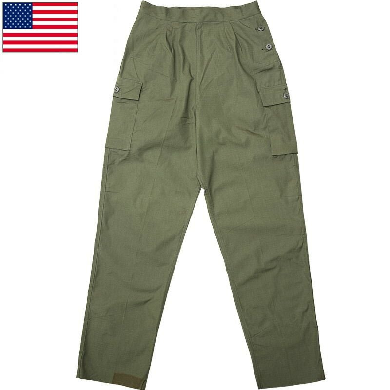米軍 ユーティリティ パンツ リップストップ オリーブ レディース