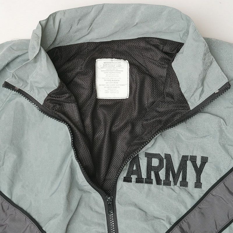 米軍 ARMY IPFU トレーニングジャケット ナイロン グレー デジタルカモ