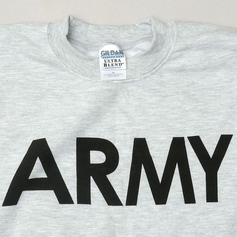 GILDAN ギルダン ULTRA BLEND クルーネック スウェットシャツ ARMYロゴ 
