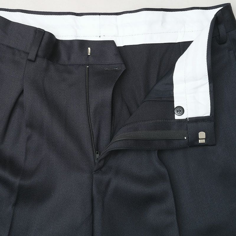 イタリア軍 MM ドレスパンツ ウールサテン ネイビー デッドストック