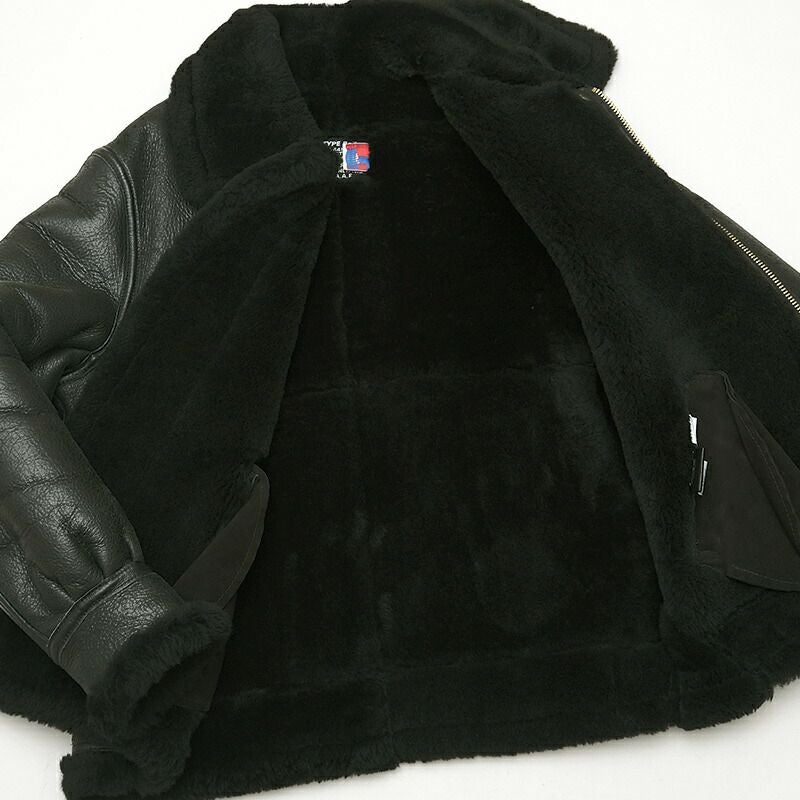 SCHOTT TYPE B-3 シープスキン 希少40　USA製 Schott Flight Mouton Leather Jacket TYPE B-3 Size 42 Light brown