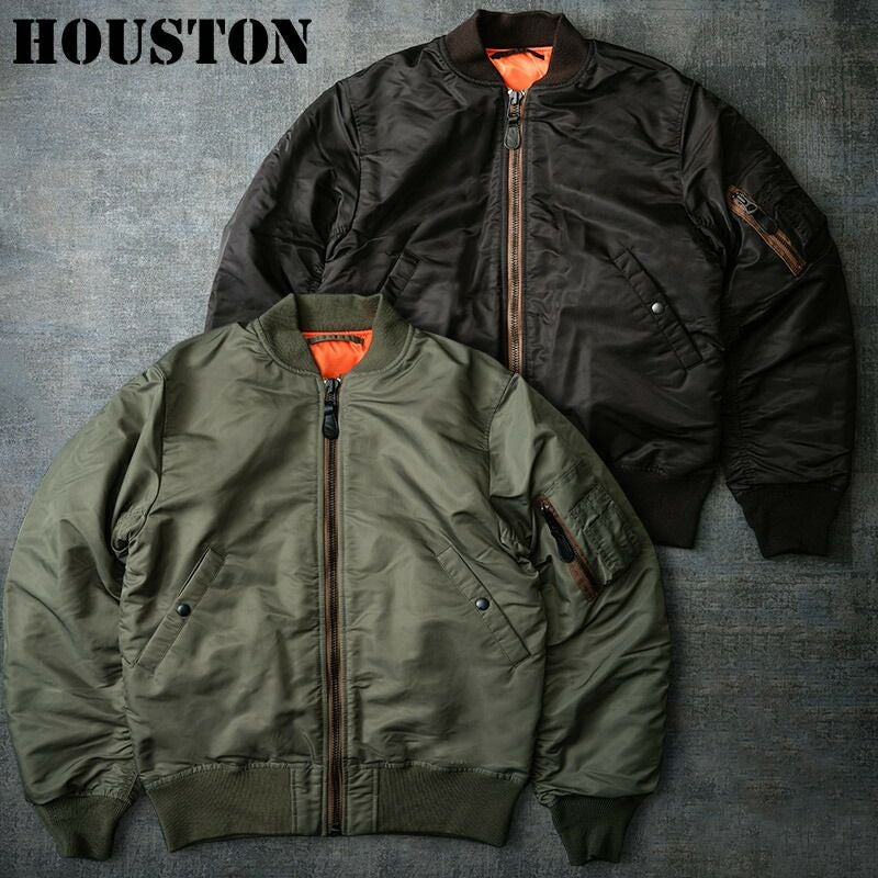 HOUSTON ヒューストン #50316 MA-1 フライト ジャケット MA1ジャケット