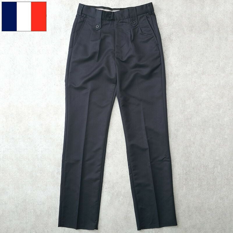 フランス軍 ユニフォームパンツ ネイビー デッドストック 仏軍 ズボン