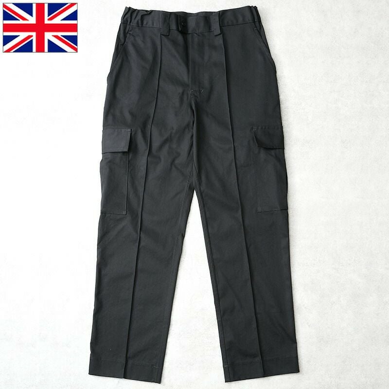 イギリス ポリス カーゴパンツ ブラック デッドストック PP471NN 英国
