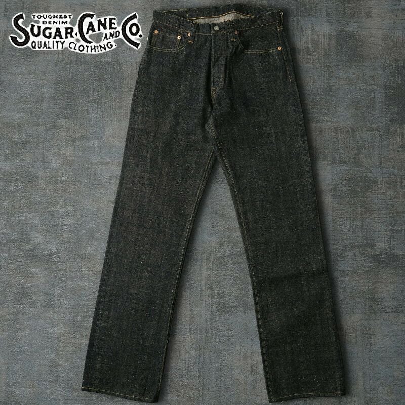 SUGARCANE シュガーケーン #SC40301A 砂糖黍製 14oz. 琉球藍混左綾