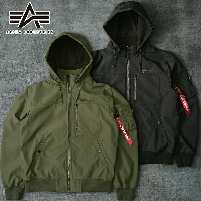 ALPHA社 アルファ #TA0722 フーデッドリブジャケット フリース