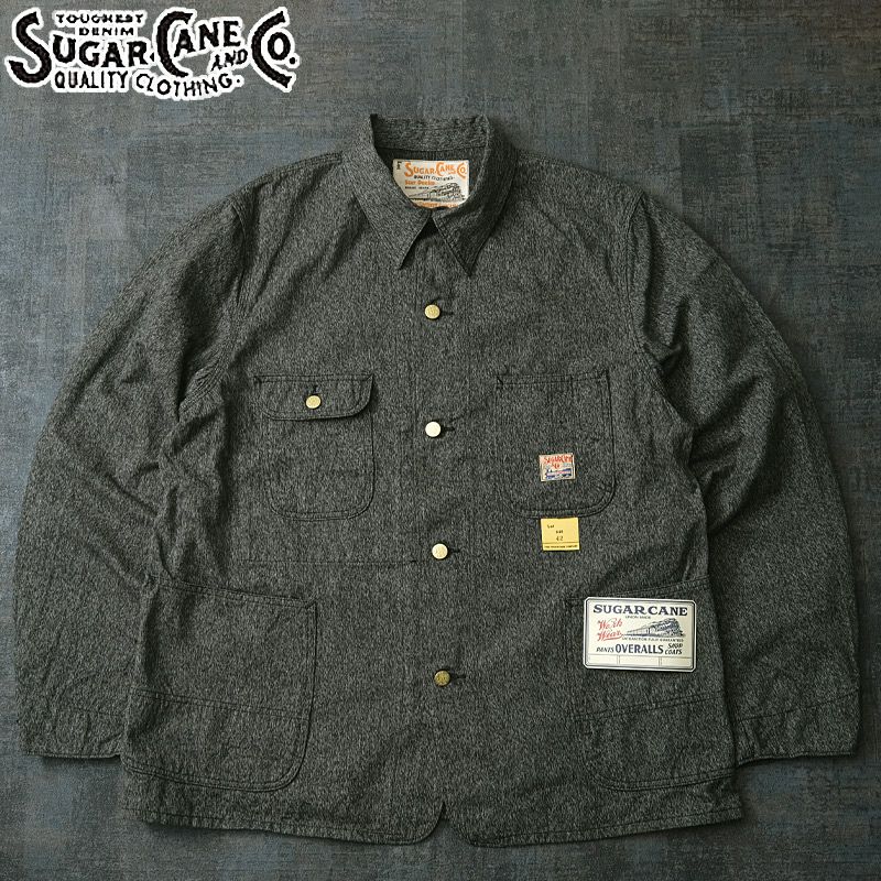 SUGARCANE シュガーケーン #SC15659 9oz. ブラックコバート ワーク