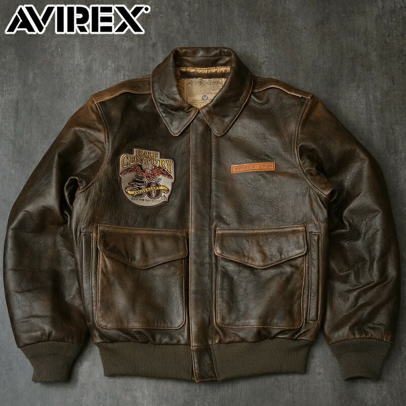 Leather jacket Avirex レザージャケット a-2 AVIREX アヴィレックス