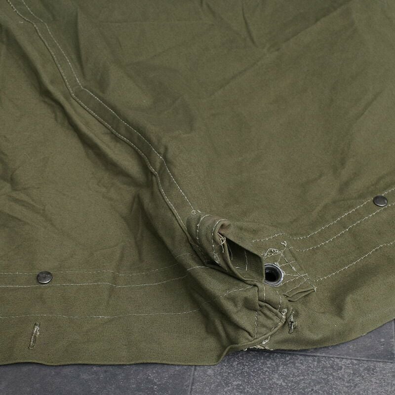 ギリシャ軍 シェルターハーフ テントシート オリーブ USED EE872NN
