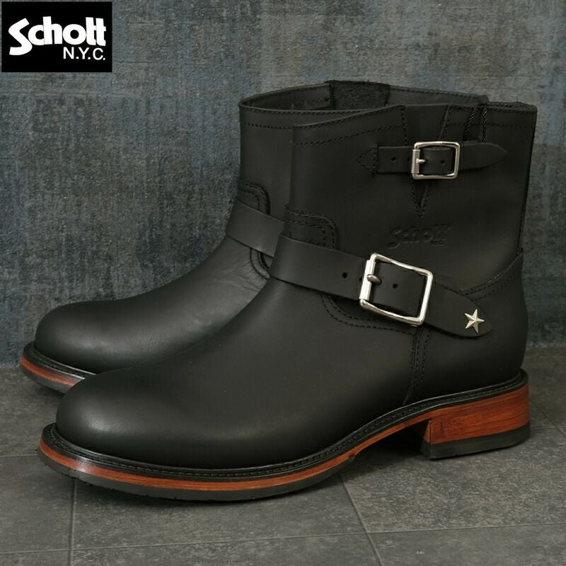 Schott ショット #7825991002 ショート エンジニアブーツ靴 シューズ