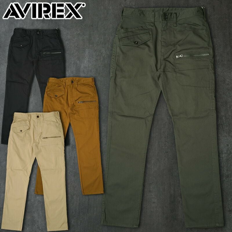 AVIREX アビレックス #7834910002 ストレッチ ドビー 8ポケットパンツ
