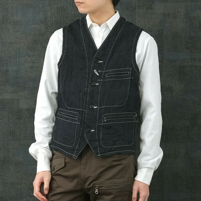 SUGARCANE シュガーケーン #SC15702 11oz. ブルーデニム ワークベスト