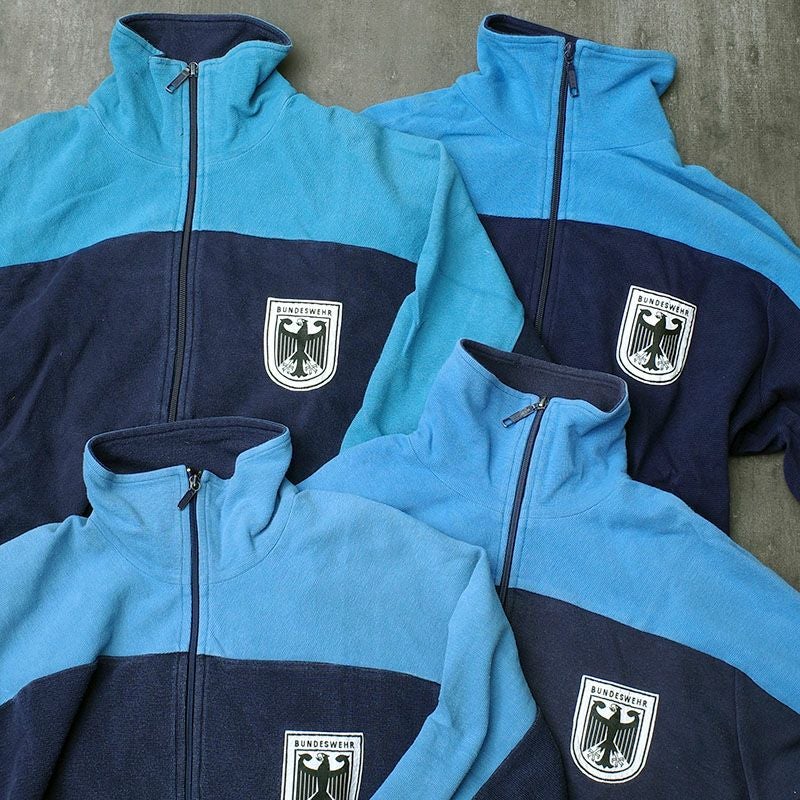 ドイツ軍 トレーニングジャージ ブルー adidas製 USED BW アディダス