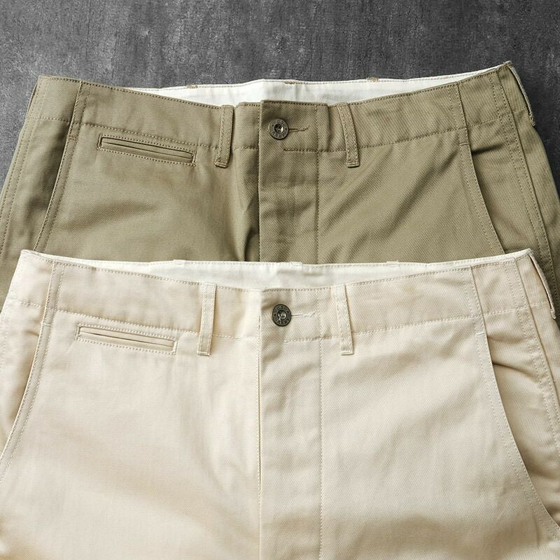 米軍タイプ 40's チノパンツ メタル釦 PP453YN 40年代メタルボタン M