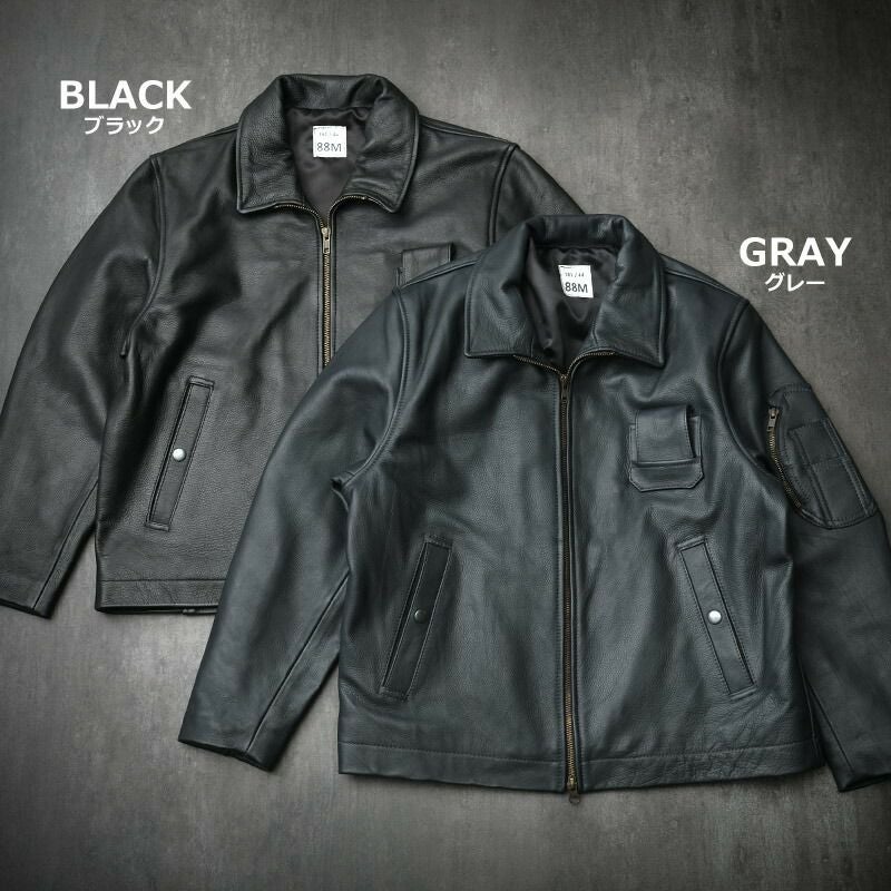 フランス軍タイプ パイロットレザージャケット JJ382YN フライト