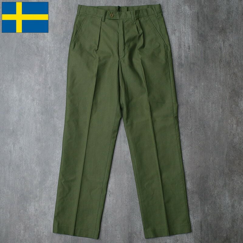 スウェーデン軍 M59 ユーティリティパンツ ポリコットン グリーン