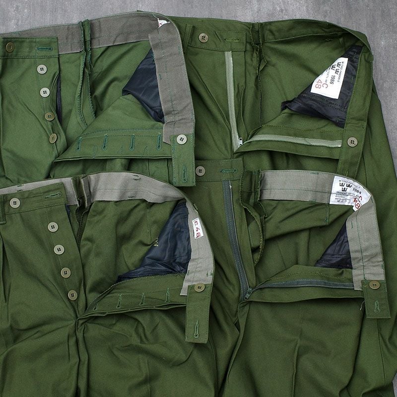 スウェーデン軍 M59 ユーティリティパンツ ポリコットン グリーン