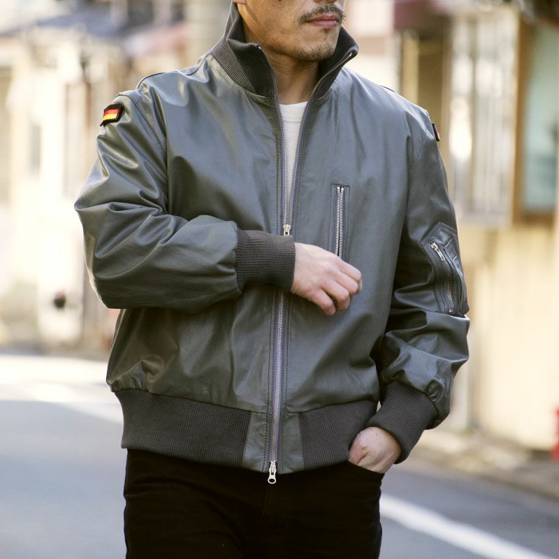 ドイツ軍タイプ パイロットレザージャケット JJ383YN レザーフライト