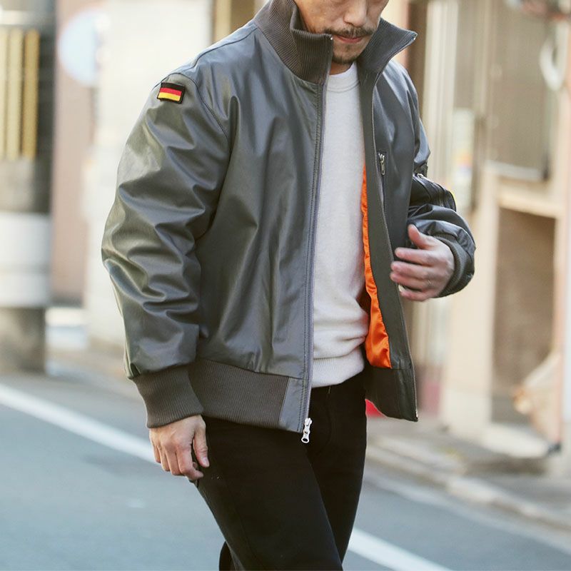 ドイツ軍タイプ パイロットレザージャケット JJ383YN レザーフライト