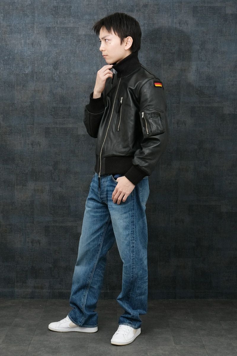 ドイツ軍タイプ パイロットレザージャケット JJ383YN レザーフライト