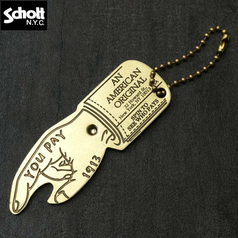 メール便可 Schott ショット #7824970036 YOU PAY SPINNER ブラス