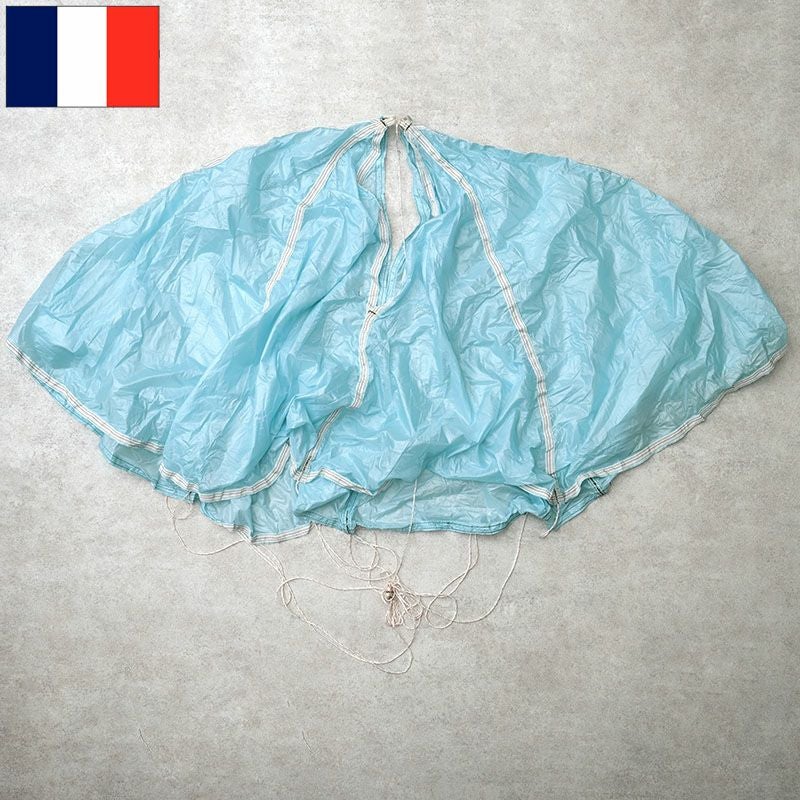 メール便可 フランス軍 パラシュート生地 ブルー スモール デッド