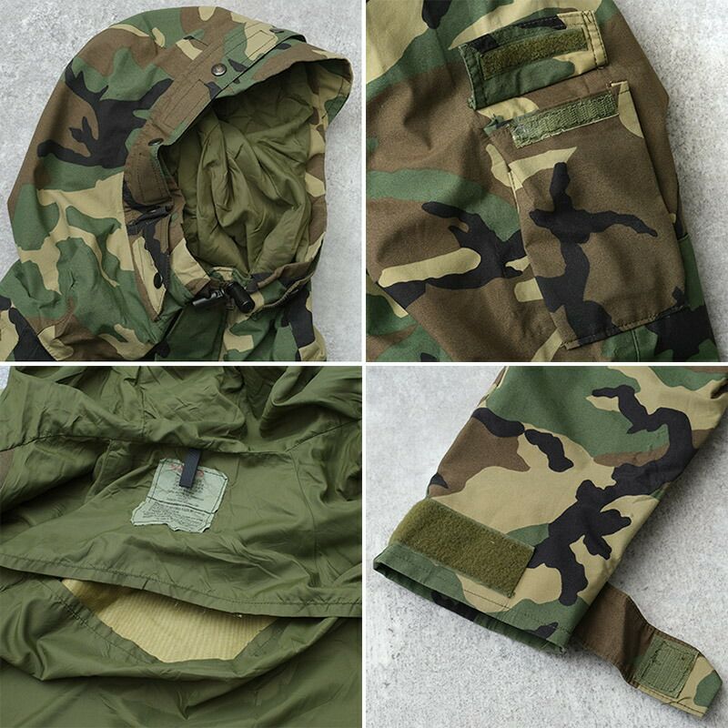 米軍 ECWCS パーカー GEN1 後期型 ウッドランド USED ZJP536UN