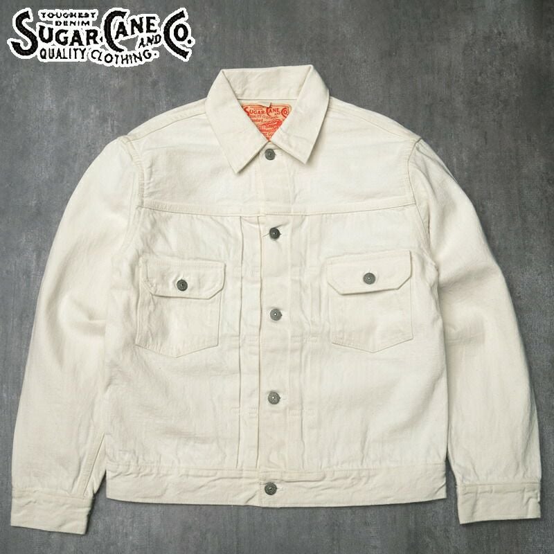 SUGARCANE シュガーケーン #SC15720 13oz. ホワイト デニム ジャケット