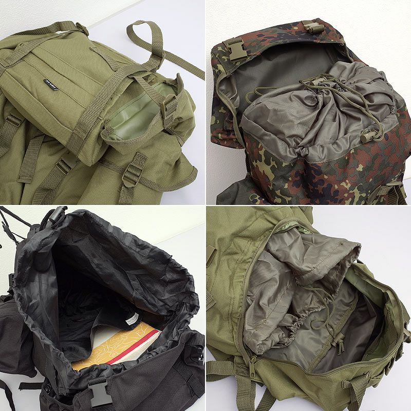 ドイツ軍タイプ 75Lリュックサック ミリタリーバッグ #BR031NN
