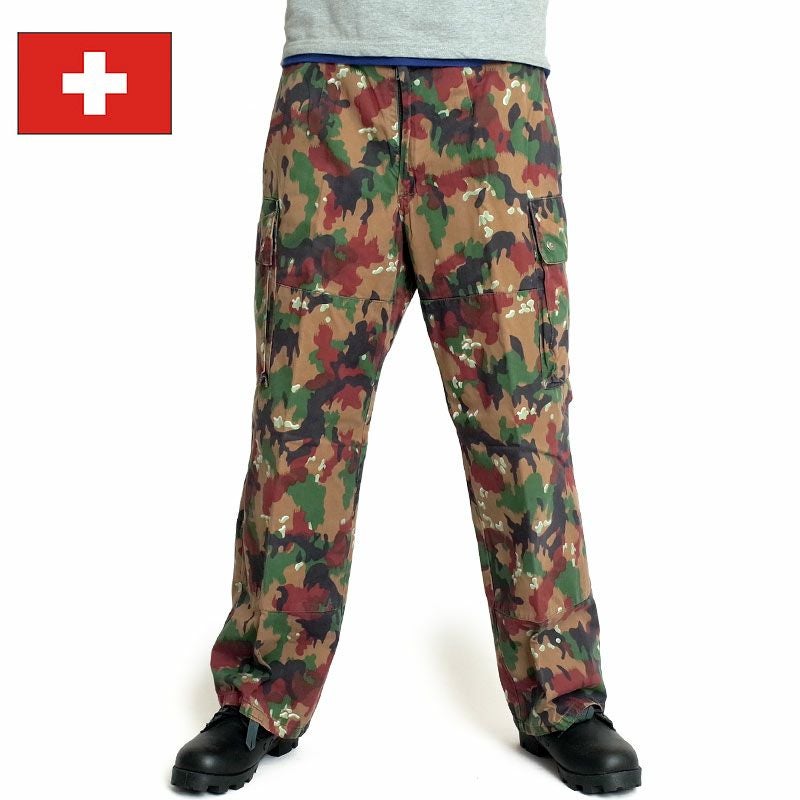 スイス軍 M-83カモパンツ 迷彩 カーゴパンツ USED PP037NN M83
