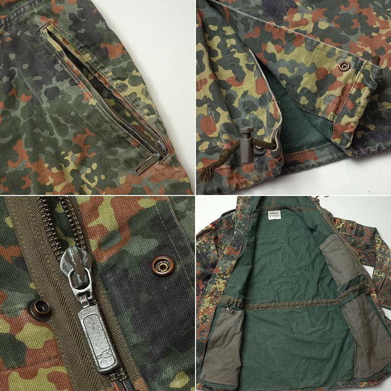 ドイツ軍 フレクターカモ 迷彩 ミリタリー パーカー USED JP009UN