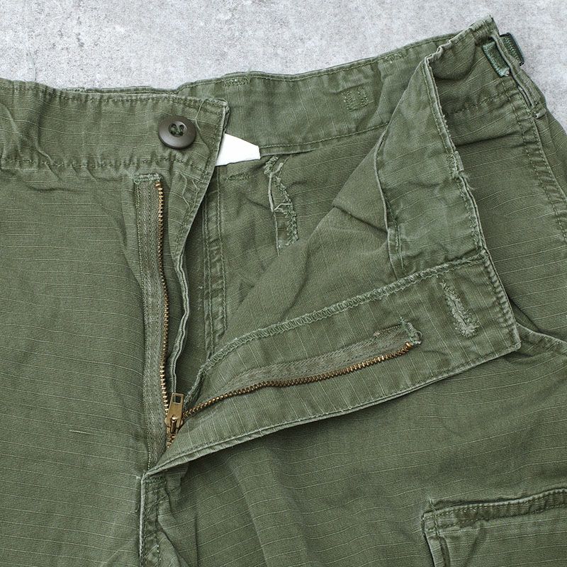 ベトナム戦争 実物使用品ジャングル ファティーグ 4th 米軍放出品 69年製 US ARMY Jungle Fatigue Pants 4th 迷彩 M-LONG 60s 米軍