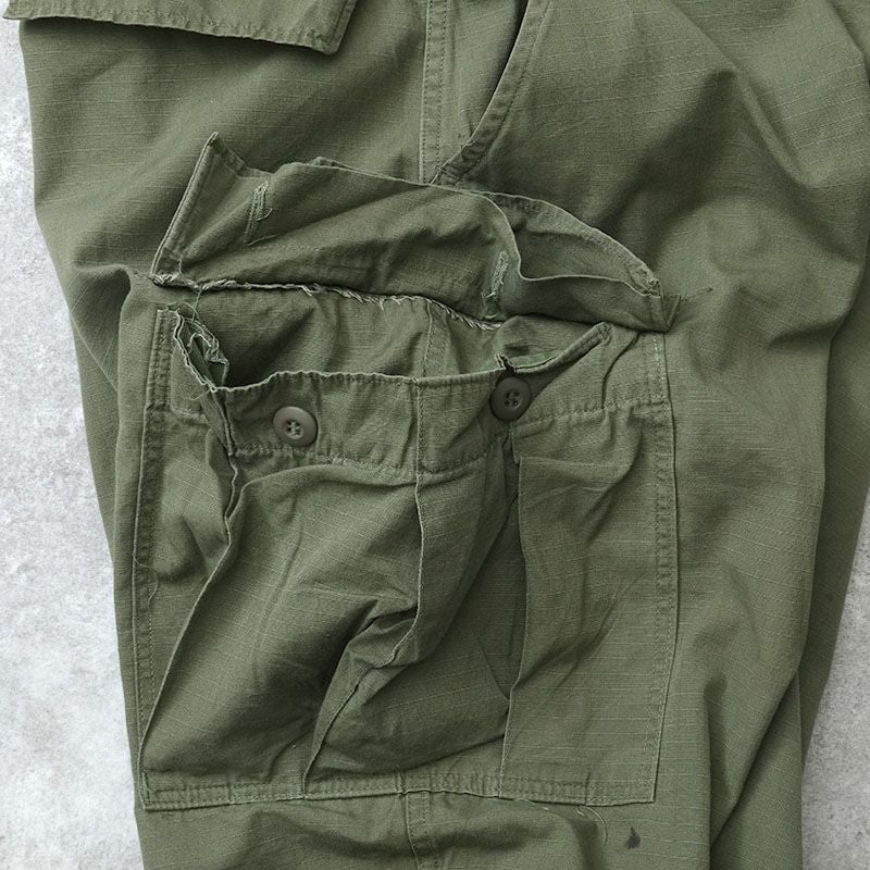 米軍 ジャングル ファティーグパンツ リップストップ オリーブ