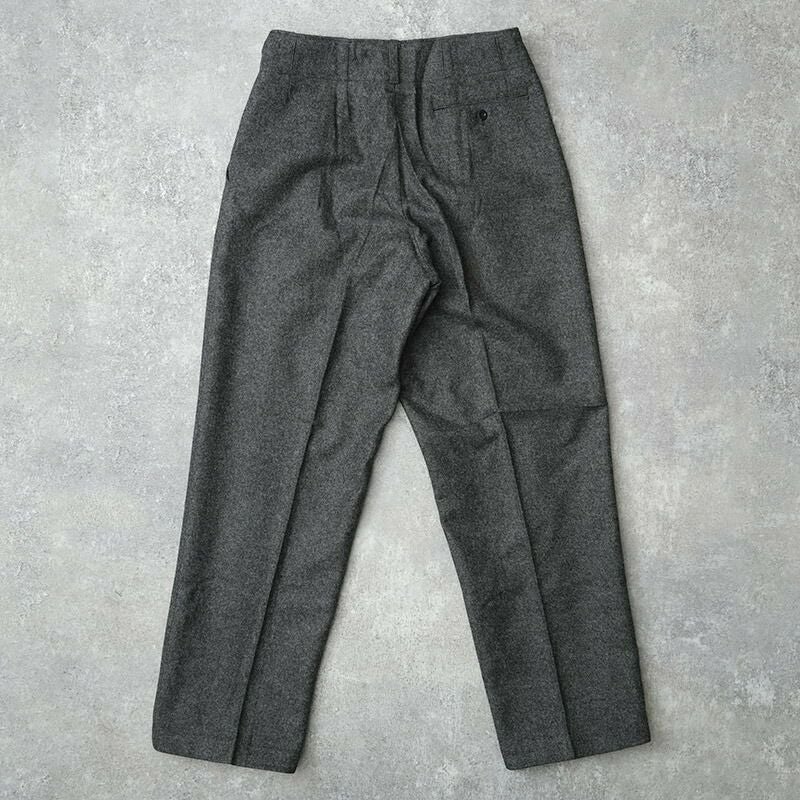 デンマーク軍 ウール ドレスパンツ チャコールグレー ボタンフライ