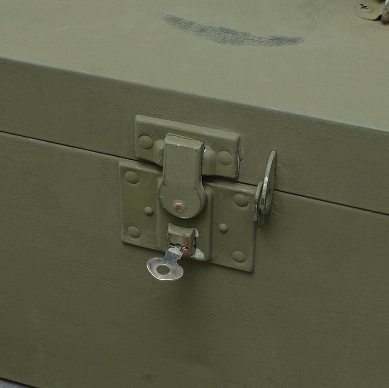 米軍 WW2 M6 スチール ツールボックス オリーブ デッドストック