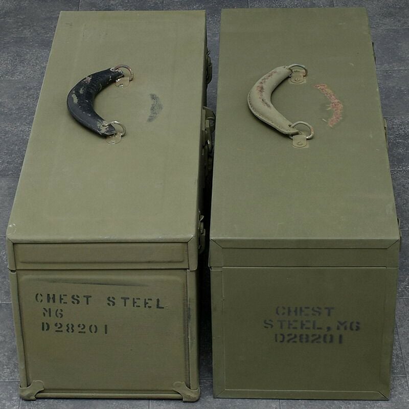 米軍 WW2 M6 スチール ツールボックス オリーブ デッドストック 