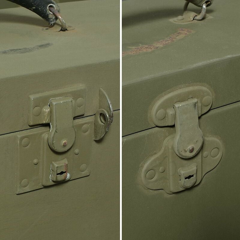 米軍 WW2 M6 スチール ツールボックス オリーブ デッドストック
