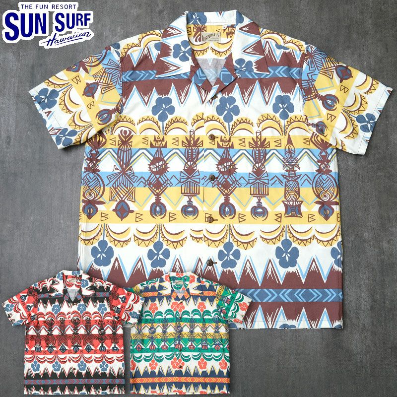 SUNSURF サンサーフ #SS39504 半袖 コットンブロード オープンシャツ