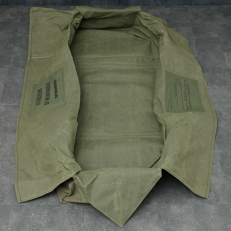 イタリア軍 リネンキャンバス テントケース オリーブ デッドストック