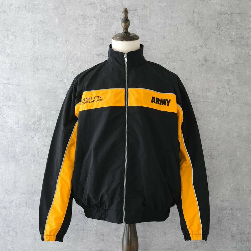 米軍タイプ ARMY ウィンドブレーカー #JJ388YNブラック メンズ 
