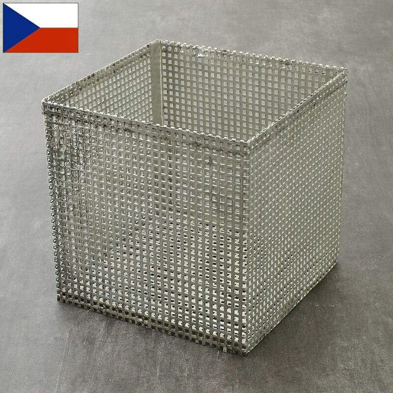 チェコ軍 メディカル メッシュボックス スチール 大 20×20×20cm USED