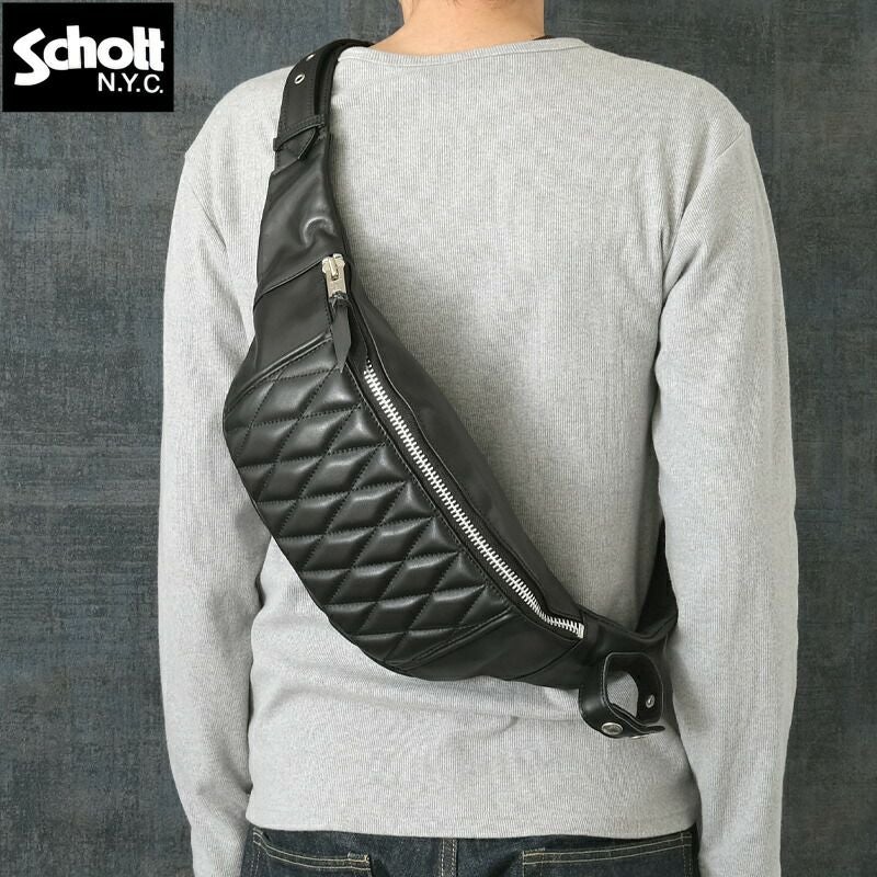 Schott ショット #7825976008 パデッド ボディバッグ ショルダーバッグ