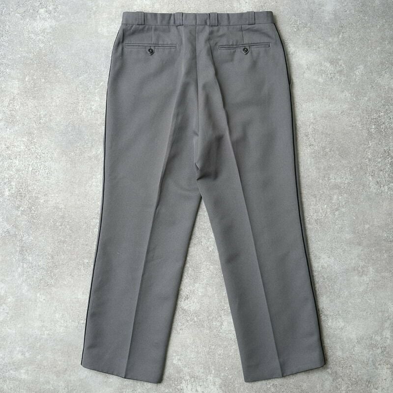 スイス軍 サイドライン ドレスパンツ ツイル ライトグレー USED