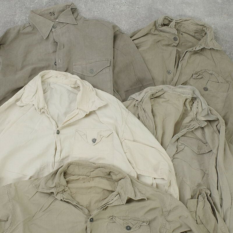 スウェーデン軍 M39 グランパシャツ 平織り USED JS237UN SWD M-39