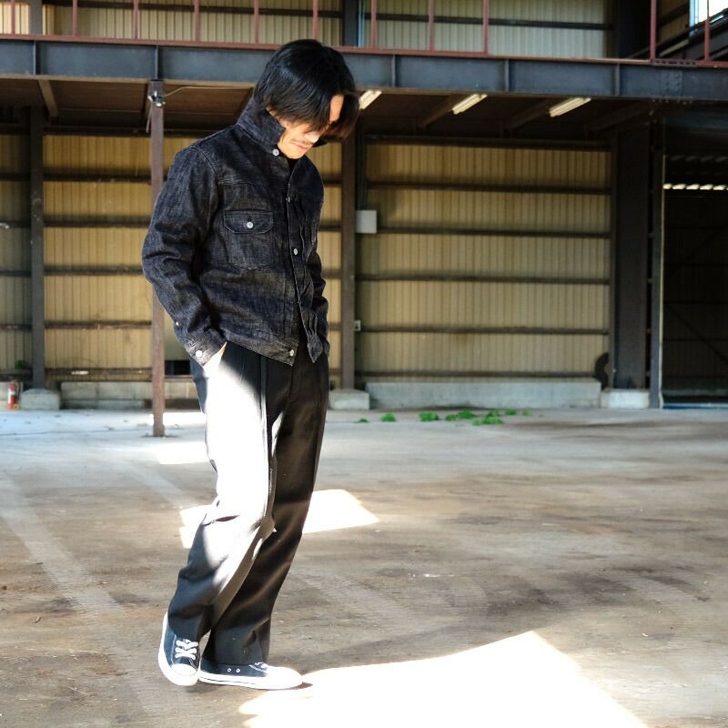 13.5oz デニムジャケット 2ndモデル #JJ390YNブルー ブラック 13.5